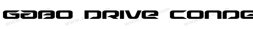 Gabo Drive Condensed字体转换